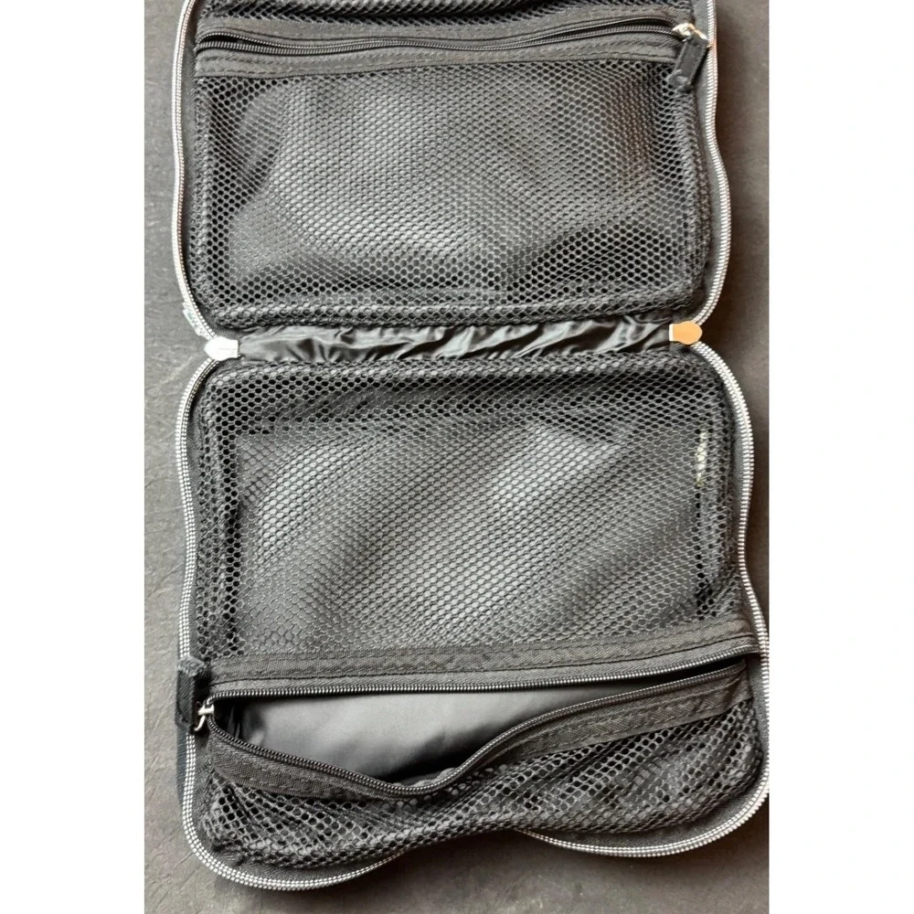 Dolce & Gabbana Beauty Makeup Bag Black Travel Case Toiletry Organizer NEW